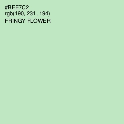 #BEE7C2 - Fringy Flower Color Image